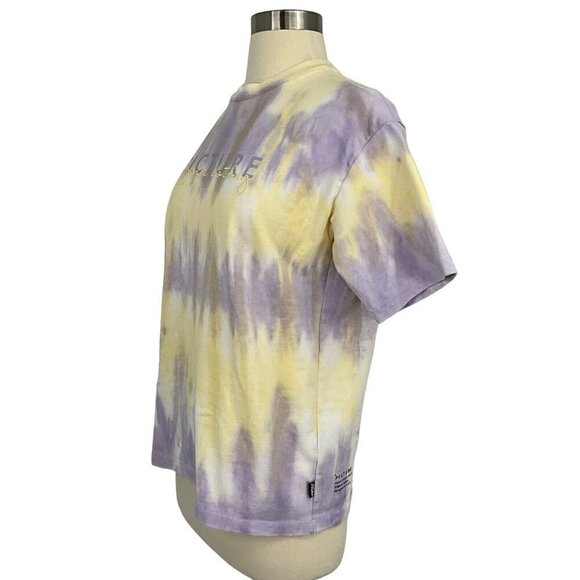 Picture Organic Clothing Size S Absalt Tie Dye T Shirt 100% Cotton Purple Yellow - Picture 3 of 11